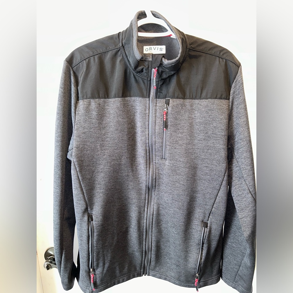 ORVIS Zip Up Lightweight Jacket . Size Medium length 27”.